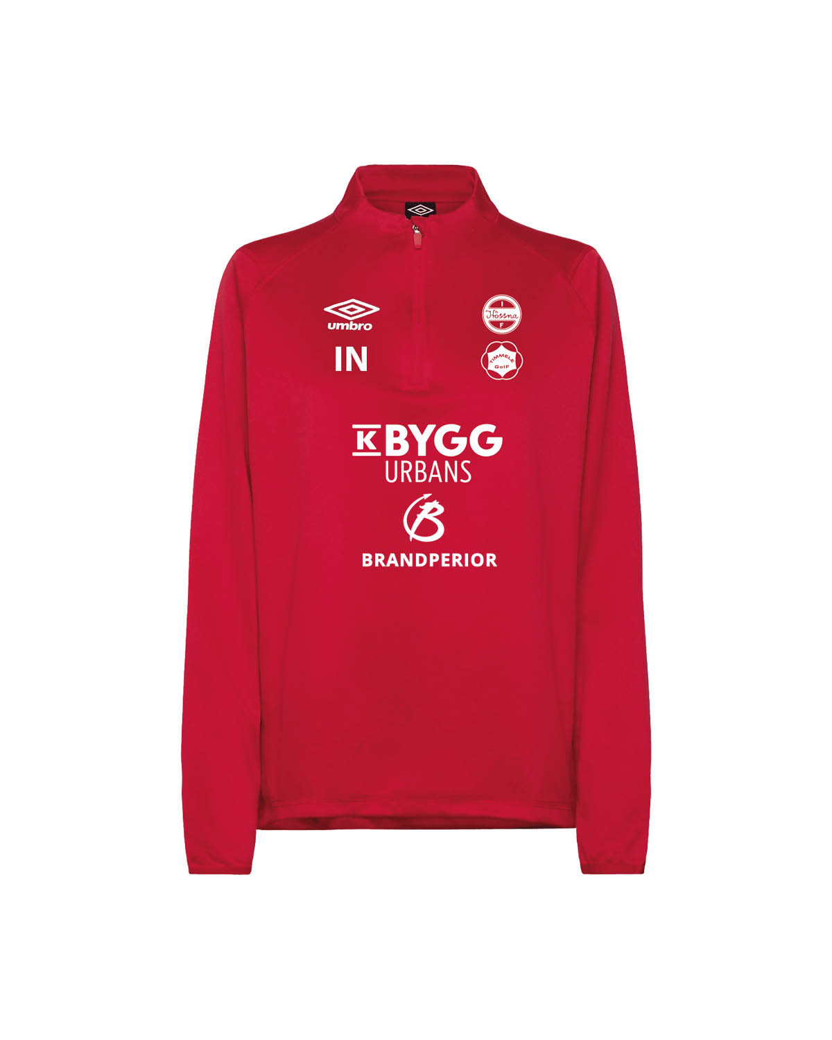 H/t umbro liga zip tröja jr - röd