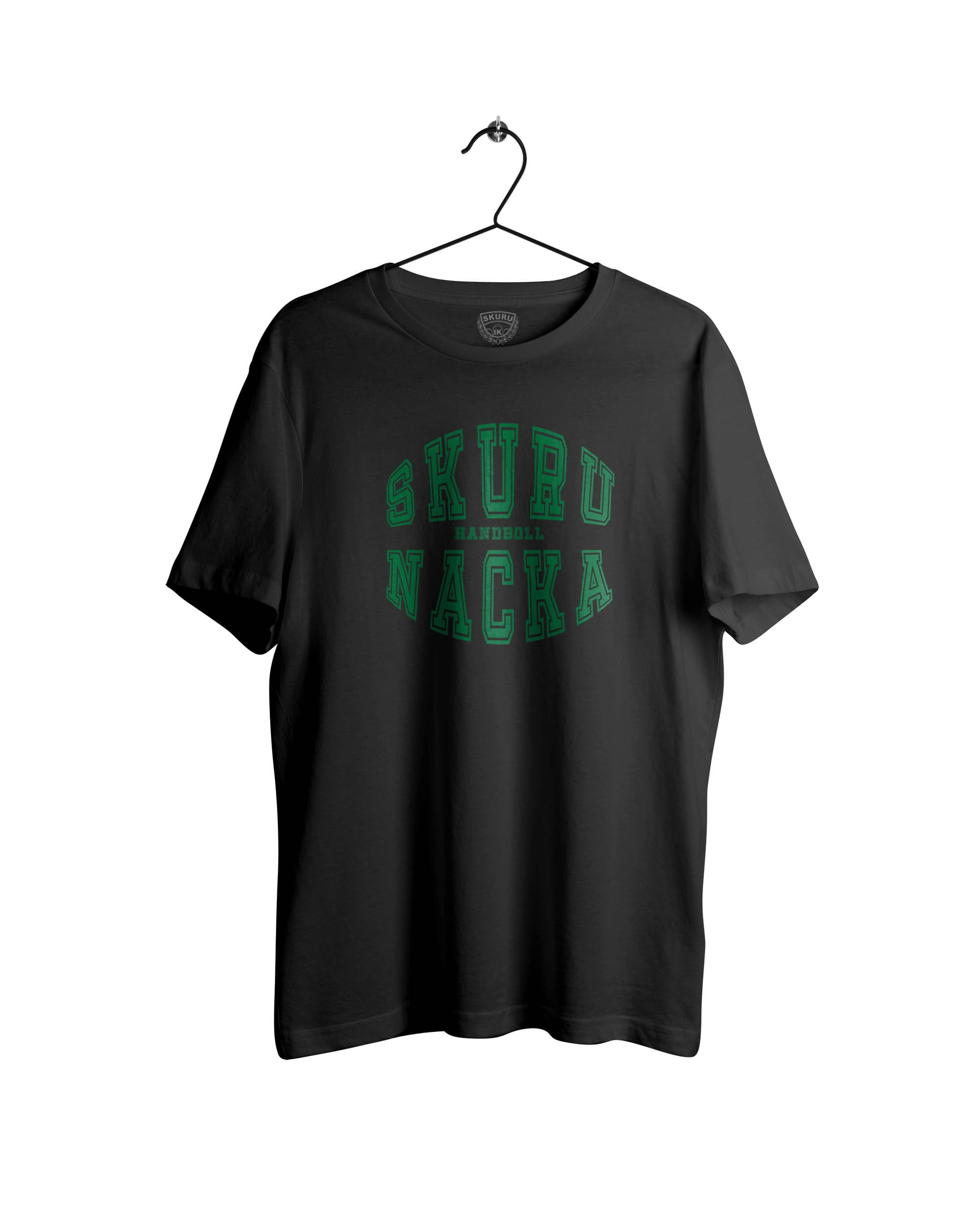 Skuru nacka rund t-shirt svart