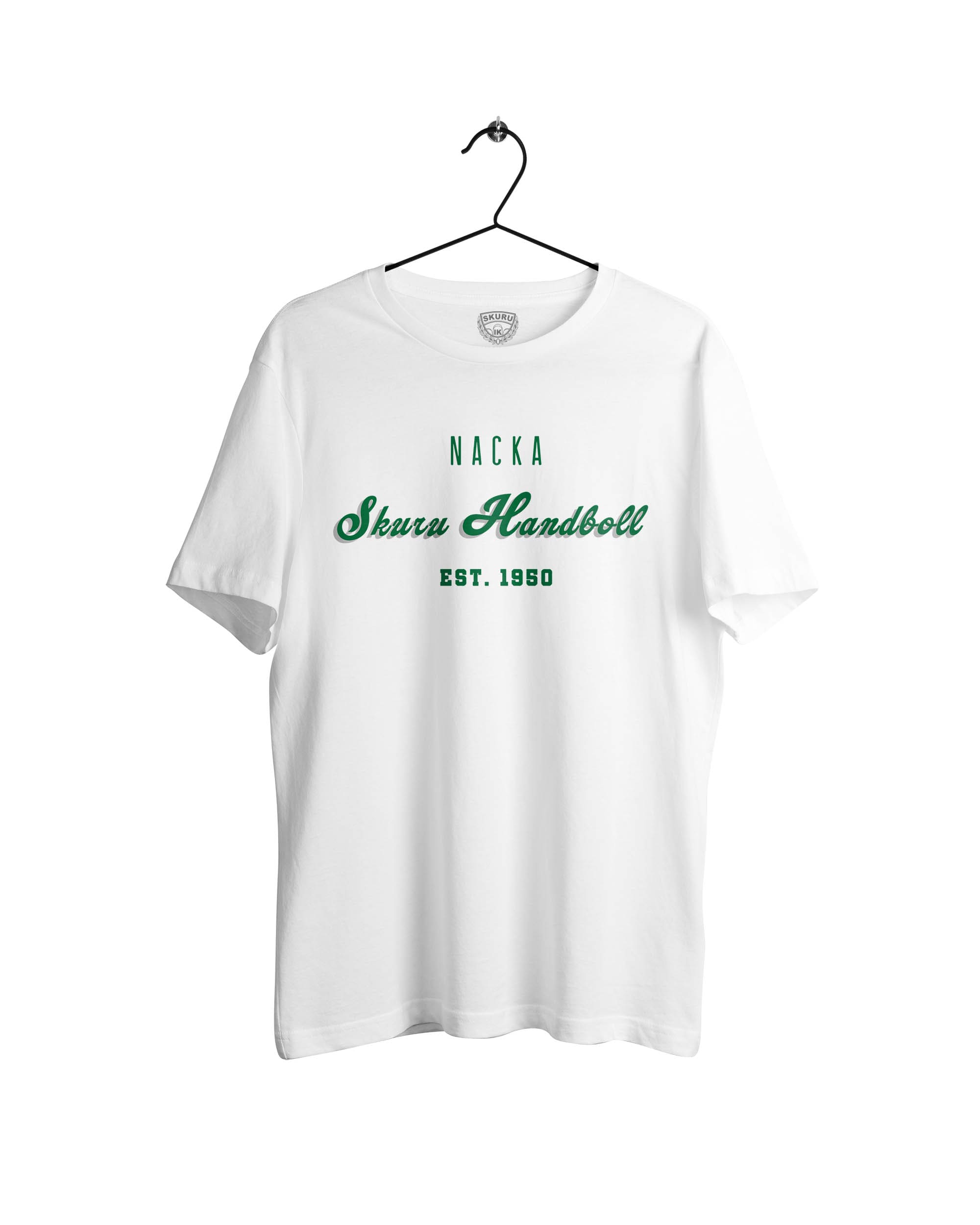 Skuru skrivstil t-shirt vit