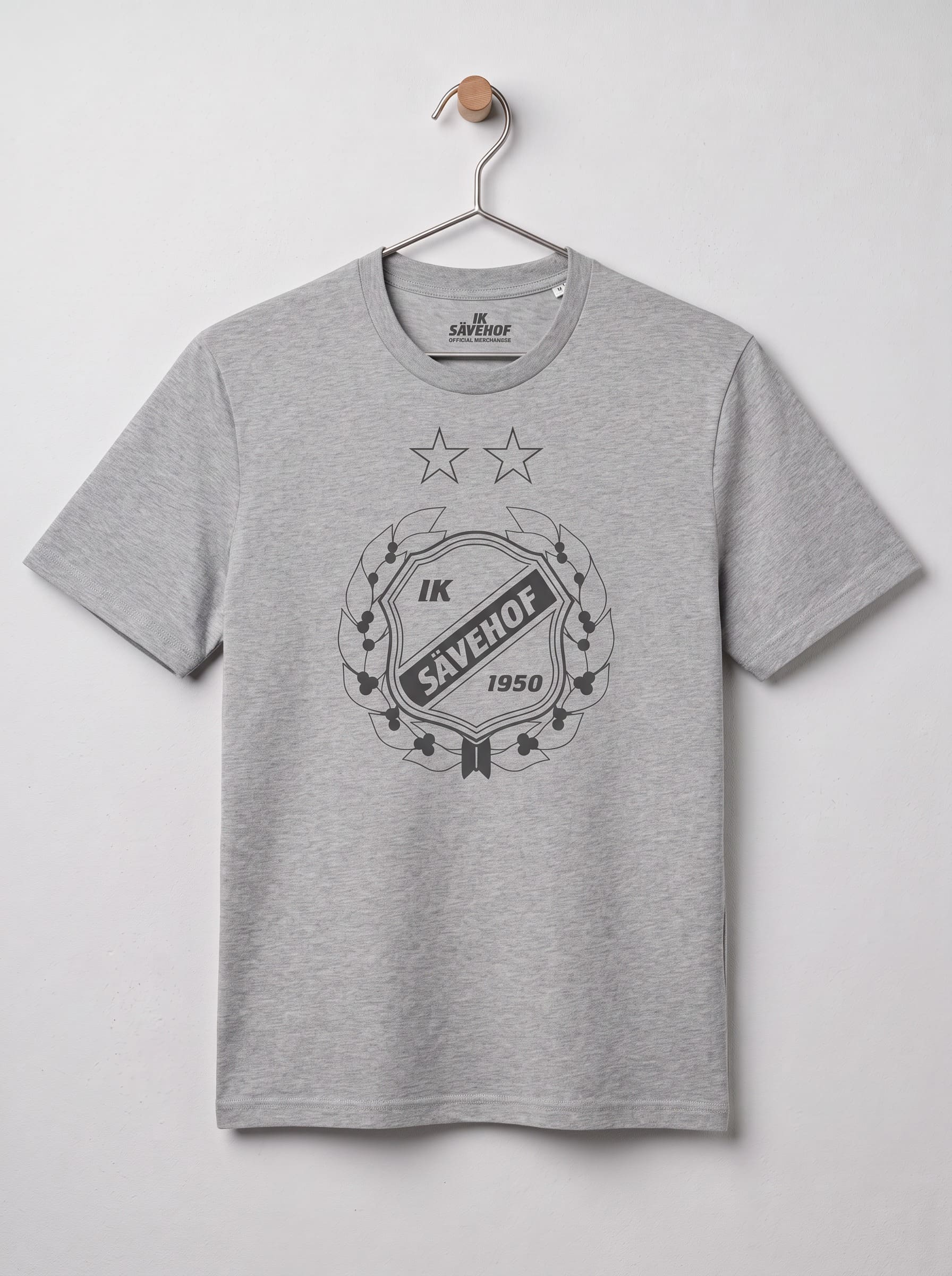 T-shirt - ton i ton grå