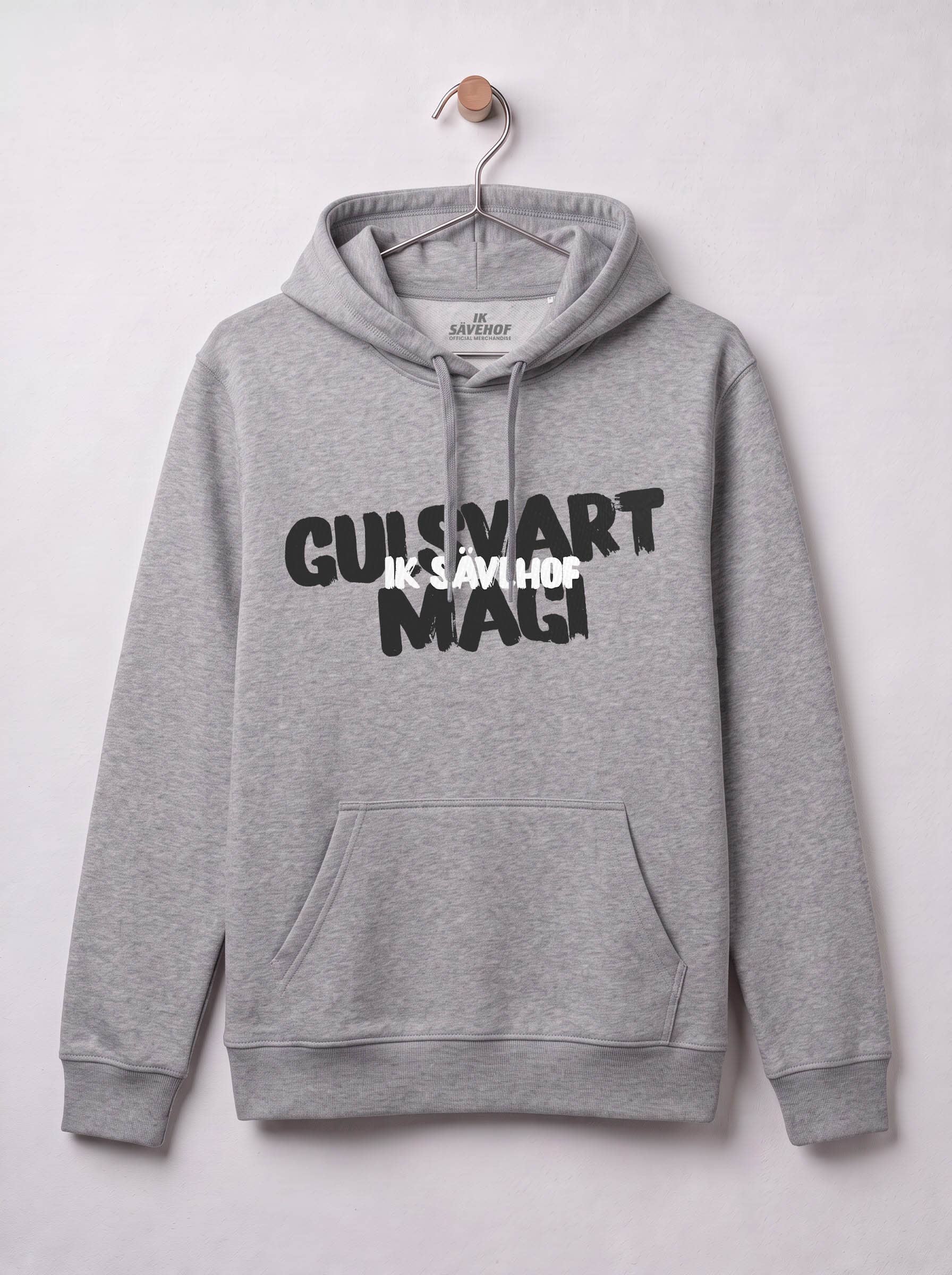 Hoodie - gulsvart magi grå
