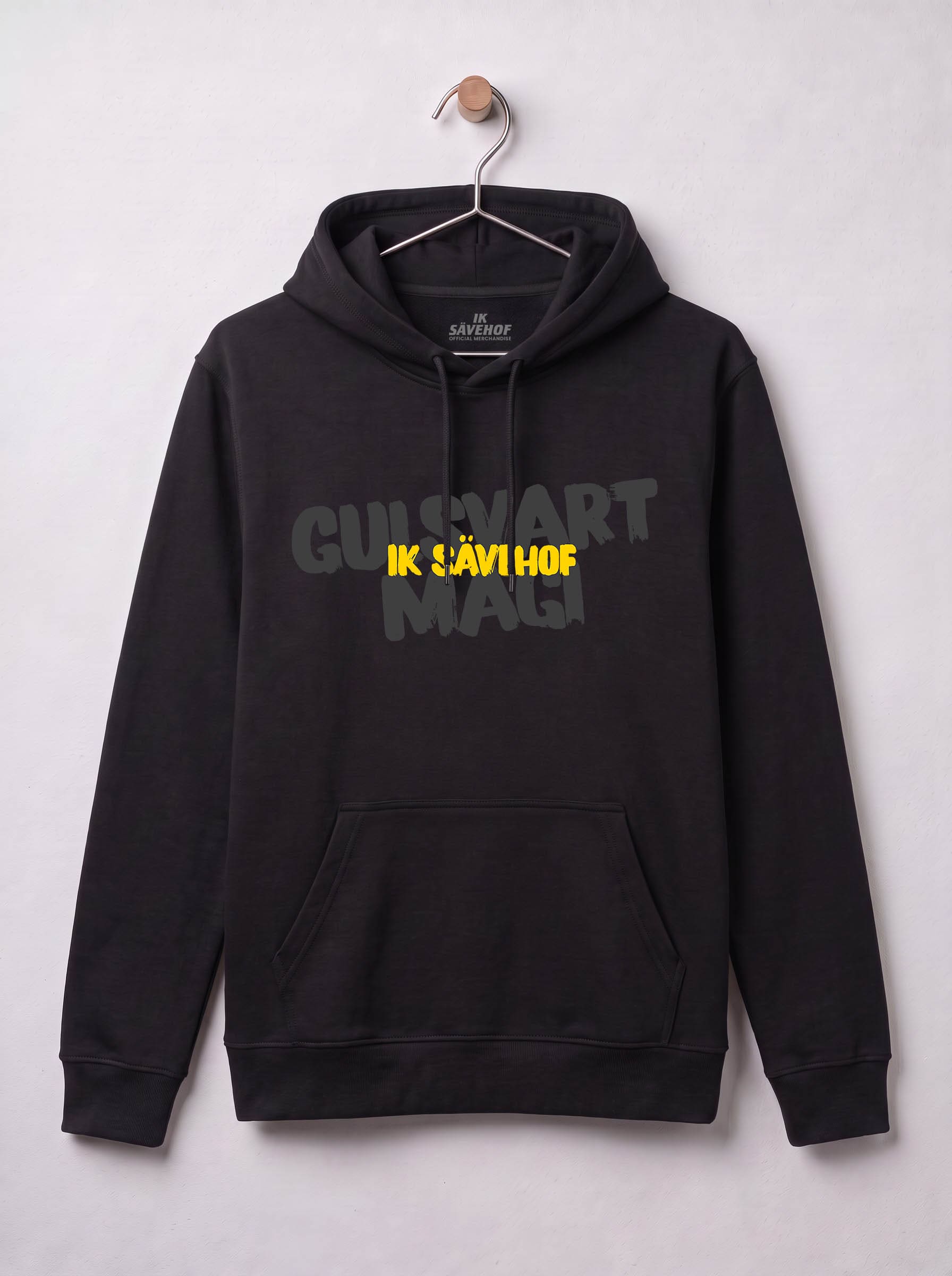 Hoodie - gulsvart magi svart