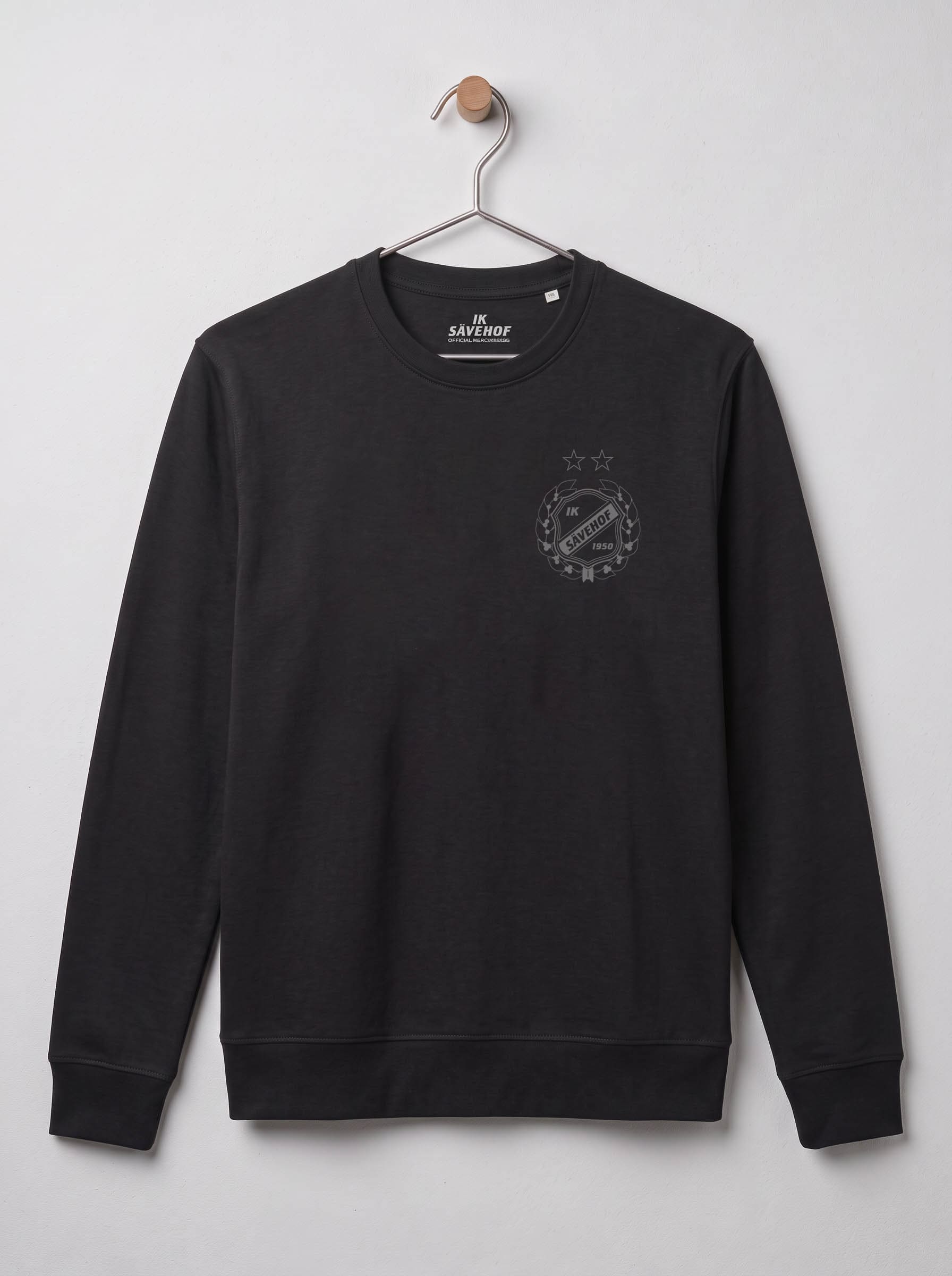 Sweatshirt - ton i ton svart liten