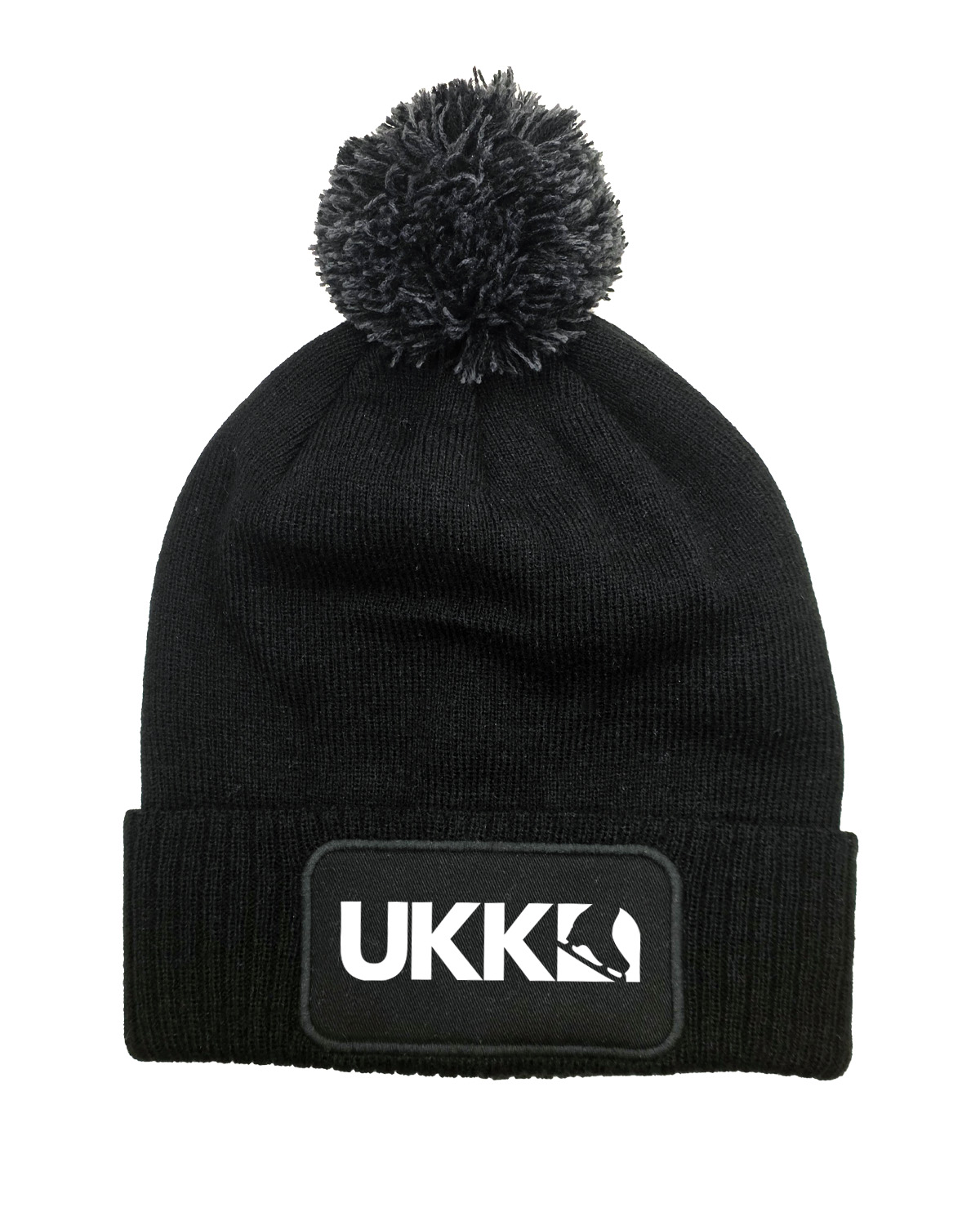 Ukk pompom mössa svart