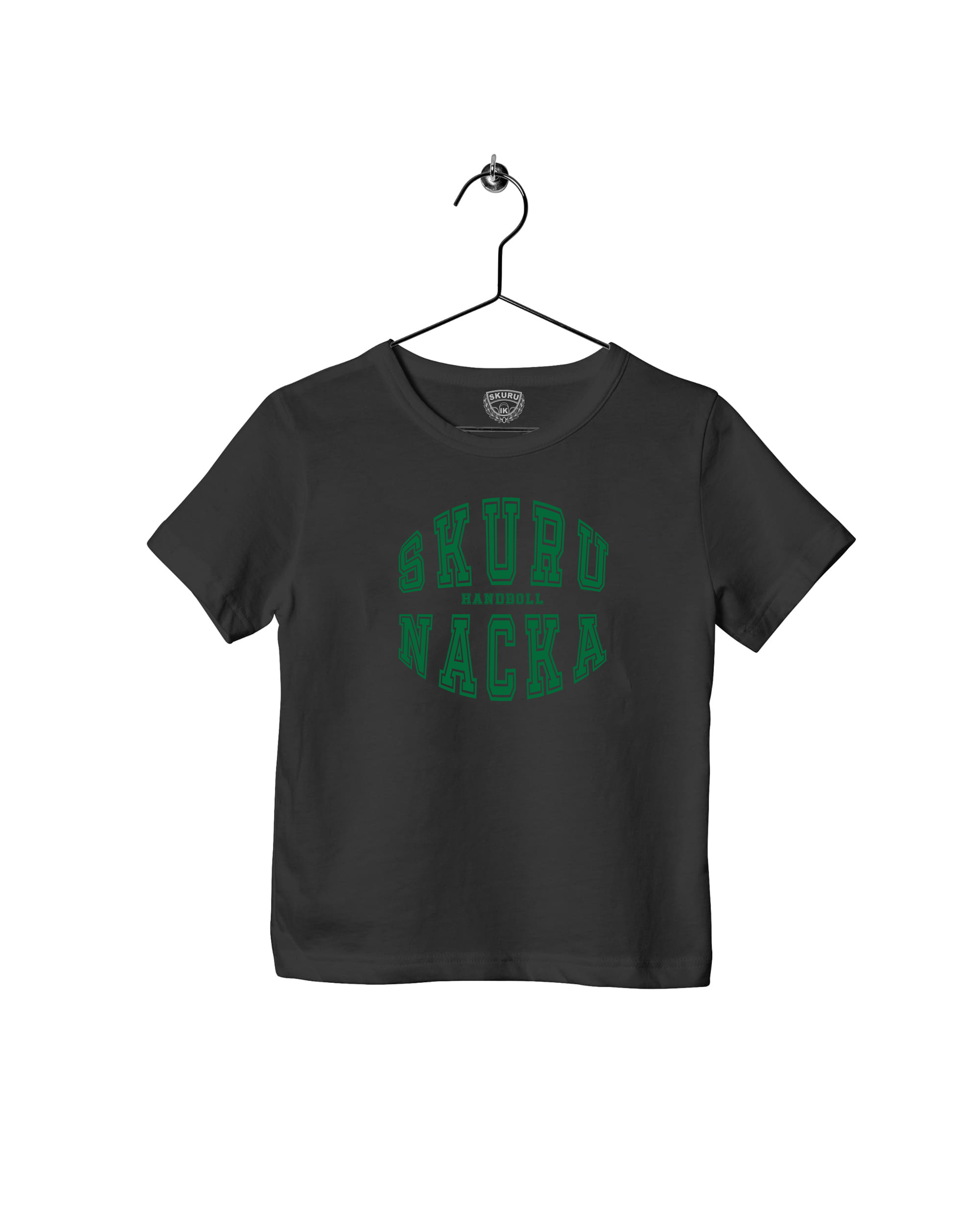 Skuru nacka rund t-shirt svart jr