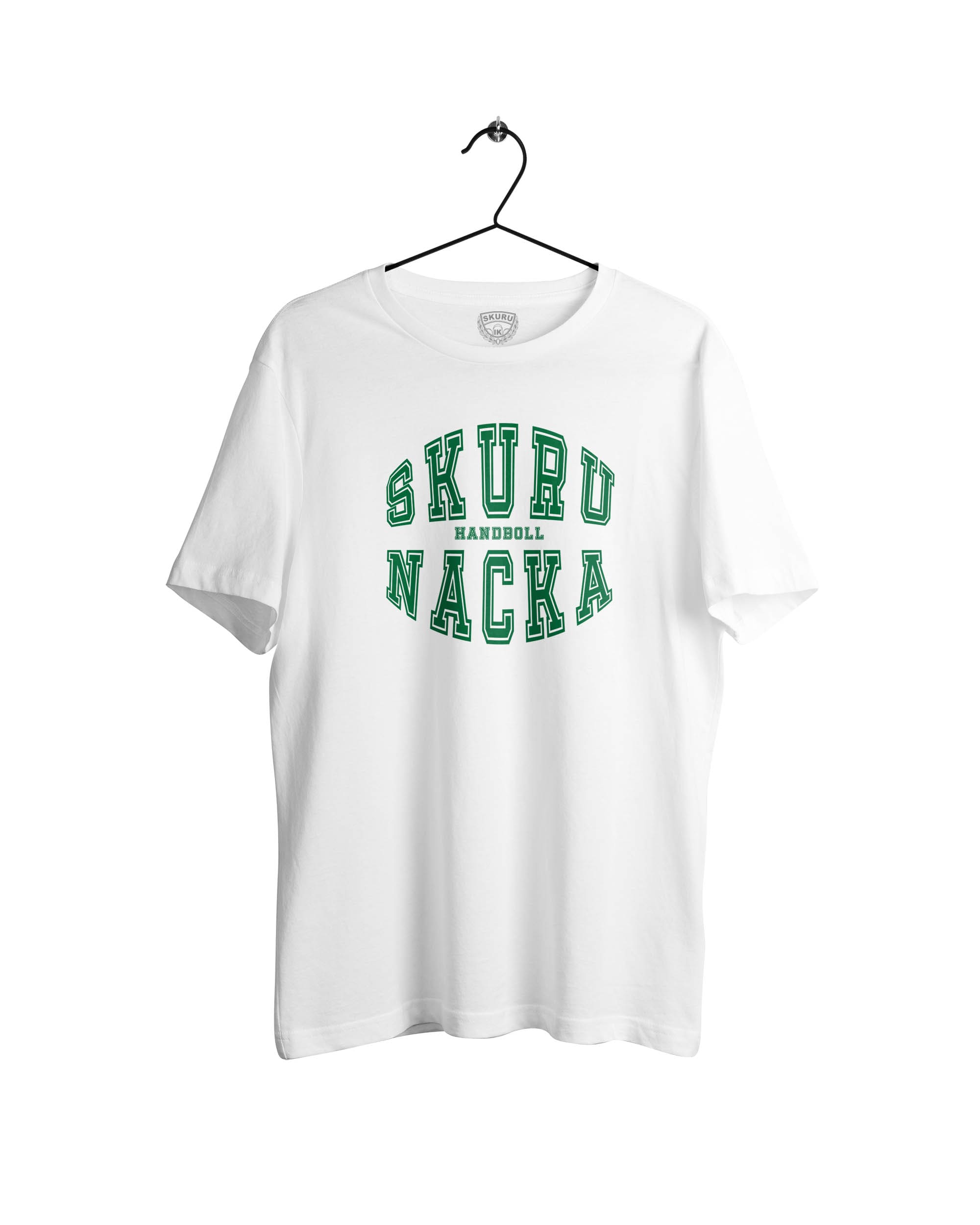 Skuru nacka rund t-shirt vit